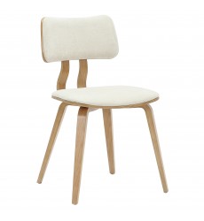  Worldwide -ZUNI-SIDE CHAIR-BEIGE FABRIC - (202-581BG)