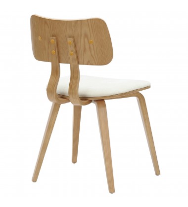  Worldwide -ZUNI-SIDE CHAIR-BEIGE FABRIC - (202-581BG)