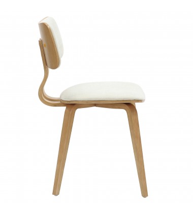 Worldwide -ZUNI-SIDE CHAIR-BEIGE FABRIC - (202-581BG)