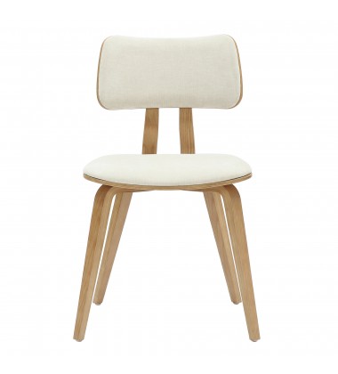  Worldwide -ZUNI-SIDE CHAIR-BEIGE FABRIC - (202-581BG)