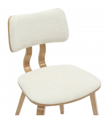  Worldwide -ZUNI-SIDE CHAIR-BEIGE FABRIC - (202-581BG)