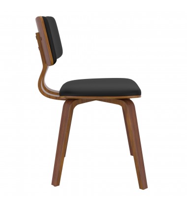  Worldwide -ZUNI-SIDE CHAIR PU-BLACK - (202-581PUBK)