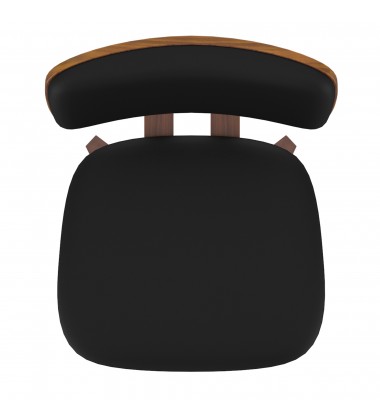  Worldwide -ZUNI-SIDE CHAIR PU-BLACK - (202-581PUBK)