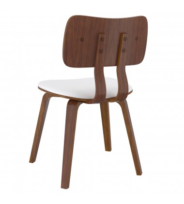  Worldwide -ZUNI-SIDE CHAIR PU-WHITE - (202-581PUWT)