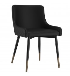  Worldwide -XANDER-SIDE CHAIR-BLACK - (202-620BK)
