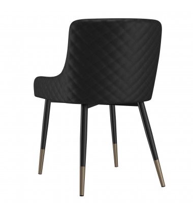 Worldwide -XANDER-SIDE CHAIR-BLACK - (202-620BK)