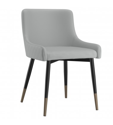  Worldwide -XANDER-SIDE CHAIR-LIGHT GREY - (202-620LG)