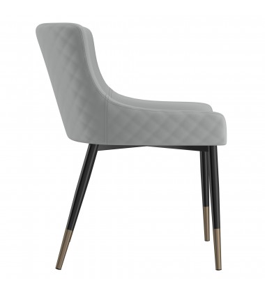  Worldwide -XANDER-SIDE CHAIR-LIGHT GREY - (202-620LG)