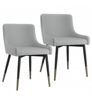  Worldwide -XANDER-SIDE CHAIR-LIGHT GREY - (202-620LG)