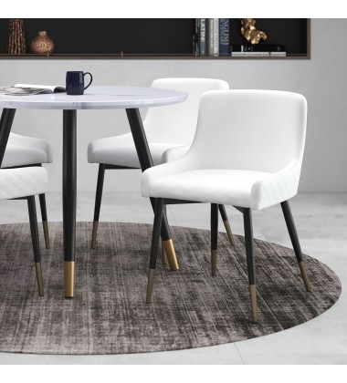  Worldwide -XANDER-SIDE CHAIR-WHITE - (202-620WT)