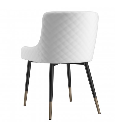  Worldwide -XANDER-SIDE CHAIR-WHITE - (202-620WT)