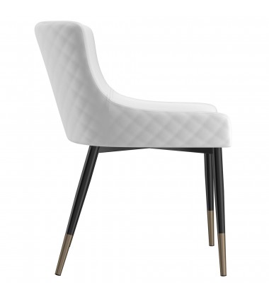  Worldwide -XANDER-SIDE CHAIR-WHITE - (202-620WT)