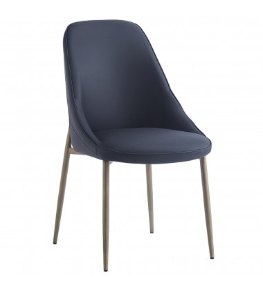  Worldwide -CLEO-SIDE CHAIR-BLACK - (202-636BK)