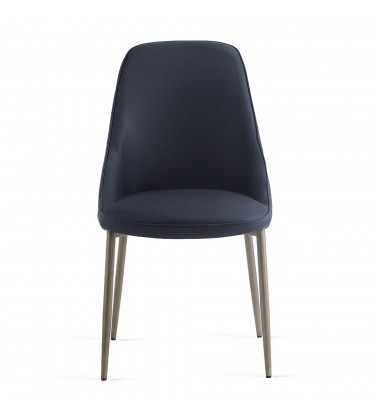  Worldwide -CLEO-SIDE CHAIR-BLACK - (202-636BK)
