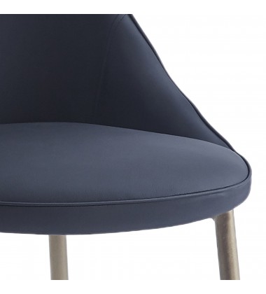  Worldwide -CLEO-SIDE CHAIR-BLACK - (202-636BK)
