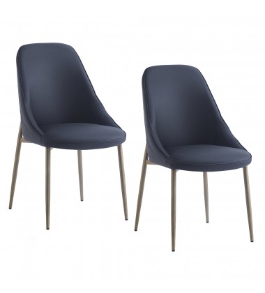  Worldwide -CLEO-SIDE CHAIR-BLACK - (202-636BK)