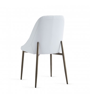  Worldwide -CLEO-SIDE CHAIR-WHITE - (202-636WT)