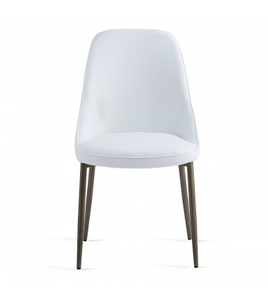  Worldwide -CLEO-SIDE CHAIR-WHITE - (202-636WT)