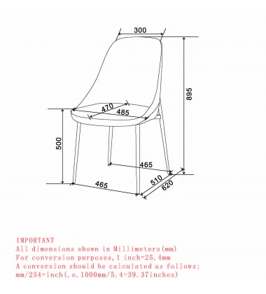  Worldwide -CLEO-SIDE CHAIR-WHITE - (202-636WT)