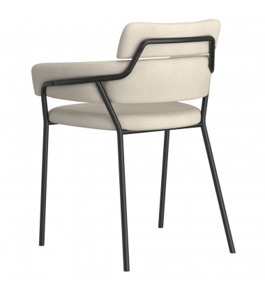  Worldwide -AXEL-SIDE CHAIR-BEIGE - (202-674BEG)