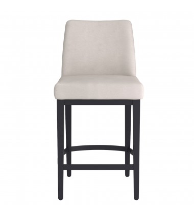  Worldwide -JACE-26'' COUNTER STOOLFABRIC-BEIGE_BLACK - (203-082BEG_BK)