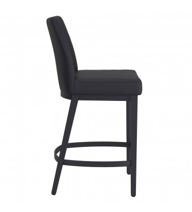  Worldwide -JACE-26'' COUNTER STOOL PU-BLACK_BLACK - (203-082PUBLK_BK)