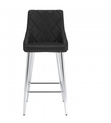  Worldwide -DEVO-26'' COUNTER STOOL-BLACK - (203-087BK)