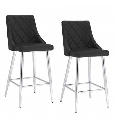  Worldwide -DEVO-26'' COUNTER STOOL-BLACK - (203-087BK)