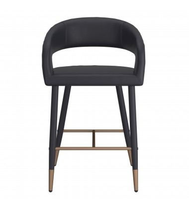  Worldwide -CRIMSON-26'' COUNTER STOOL-BLACK - (203-096BK)