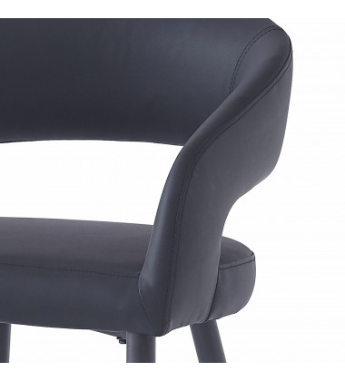  Worldwide -CRIMSON-26'' COUNTER STOOL-BLACK - (203-096BK)