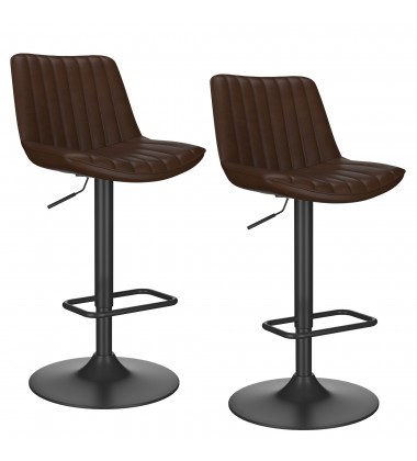  Worldwide -KOSI-AIR LIFT STOOL-BROWN - (203-190BN)
