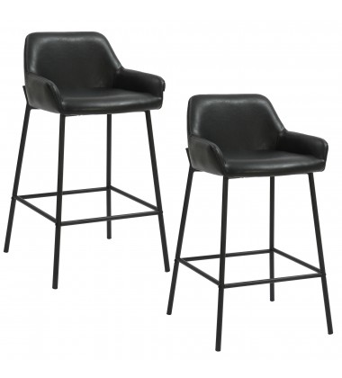 Worldwide -BAILY-26'' COUNTER STOOL-BLACK PU - (203-541PUBK)