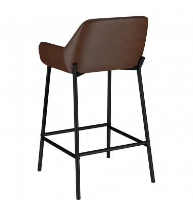  Worldwide -BAILY-26'' COUNTER STOOL-BROWN PU - (203-541PUBN)