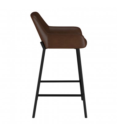  Worldwide -BAILY-26'' COUNTER STOOL-BROWN PU - (203-541PUBN)