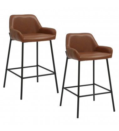  Worldwide -BAILY-26'' COUNTER STOOL-SADDLE PU - (203-541PUSD)