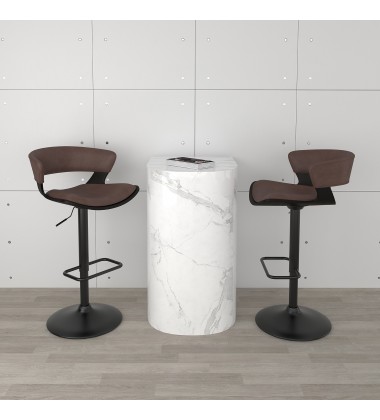  Worldwide -ROVER-AIR LIFT STOOL-BROWN - (203-554BN)