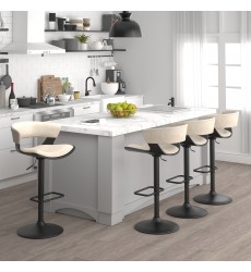  Worldwide -ROVER-AIR LIFT STOOL-IVORY - (203-554IV)