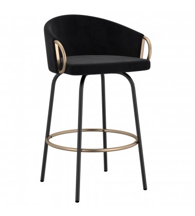Worldwide -LAVO-26'' COUNTER STOOL-BLACK - (203-560BLK)  Worldwide -LAVO-26'' COUNTER STOOL-BLACK - (203-560BLK)