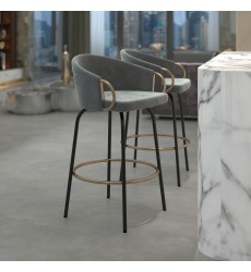  Worldwide -LAVO-26'' COUNTER STOOL-GREY - (203-560GY)