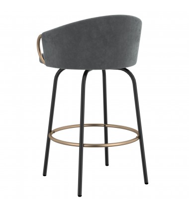 Worldwide -LAVO-26'' COUNTER STOOL-GREY - (203-560GY)  Worldwide -LAVO-26'' COUNTER STOOL-GREY - (203-560GY)