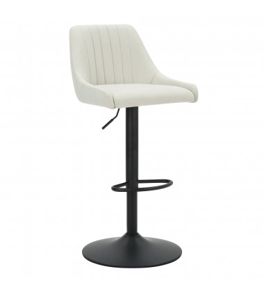  Worldwide -KRON-AIR LIFT STOOL-BEIGE FABRIC - (203-574BG)