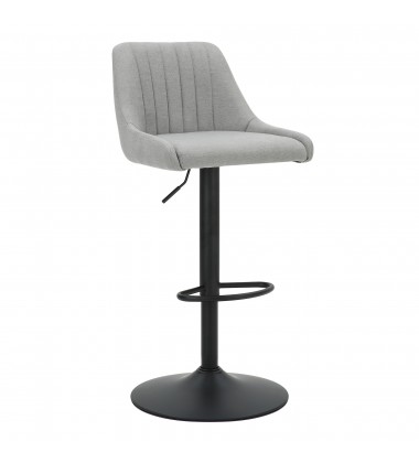  Worldwide -KRON-AIR LIFT STOOL-GREY FABRIC - (203-574GY)