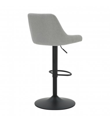  Worldwide -KRON-AIR LIFT STOOL-GREY FABRIC - (203-574GY)