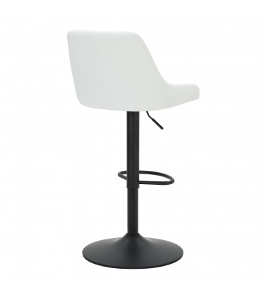  Worldwide -KRON-AIR LIFT STOOL PU-WHITE - (203-574PUWT)