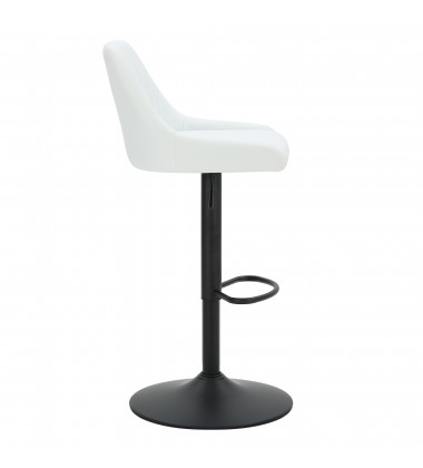 Worldwide -KRON-AIR LIFT STOOL PU-WHITE - (203-574PUWT)