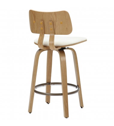  Worldwide -ZUNI-26' COUNTER STOOL-BEIGE FABRIC - (203-581BG)