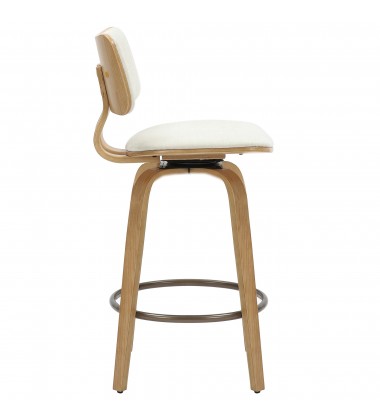  Worldwide -ZUNI-26' COUNTER STOOL-BEIGE FABRIC - (203-581BG)