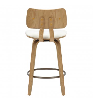  Worldwide -ZUNI-26' COUNTER STOOL-BEIGE FABRIC - (203-581BG)