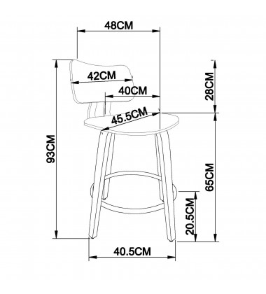  Worldwide -ZUNI-26' COUNTER STOOL-BEIGE FABRIC - (203-581BG)