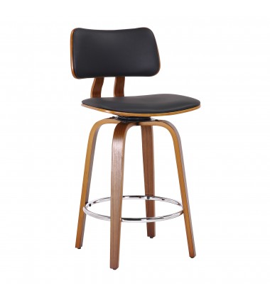 Worldwide -ZUNI-26' COUNTER STOOL PU-BLACK - (203-581PUBK)  Worldwide -ZUNI-26' COUNTER STOOL PU-BLACK - (203-581PUBK)